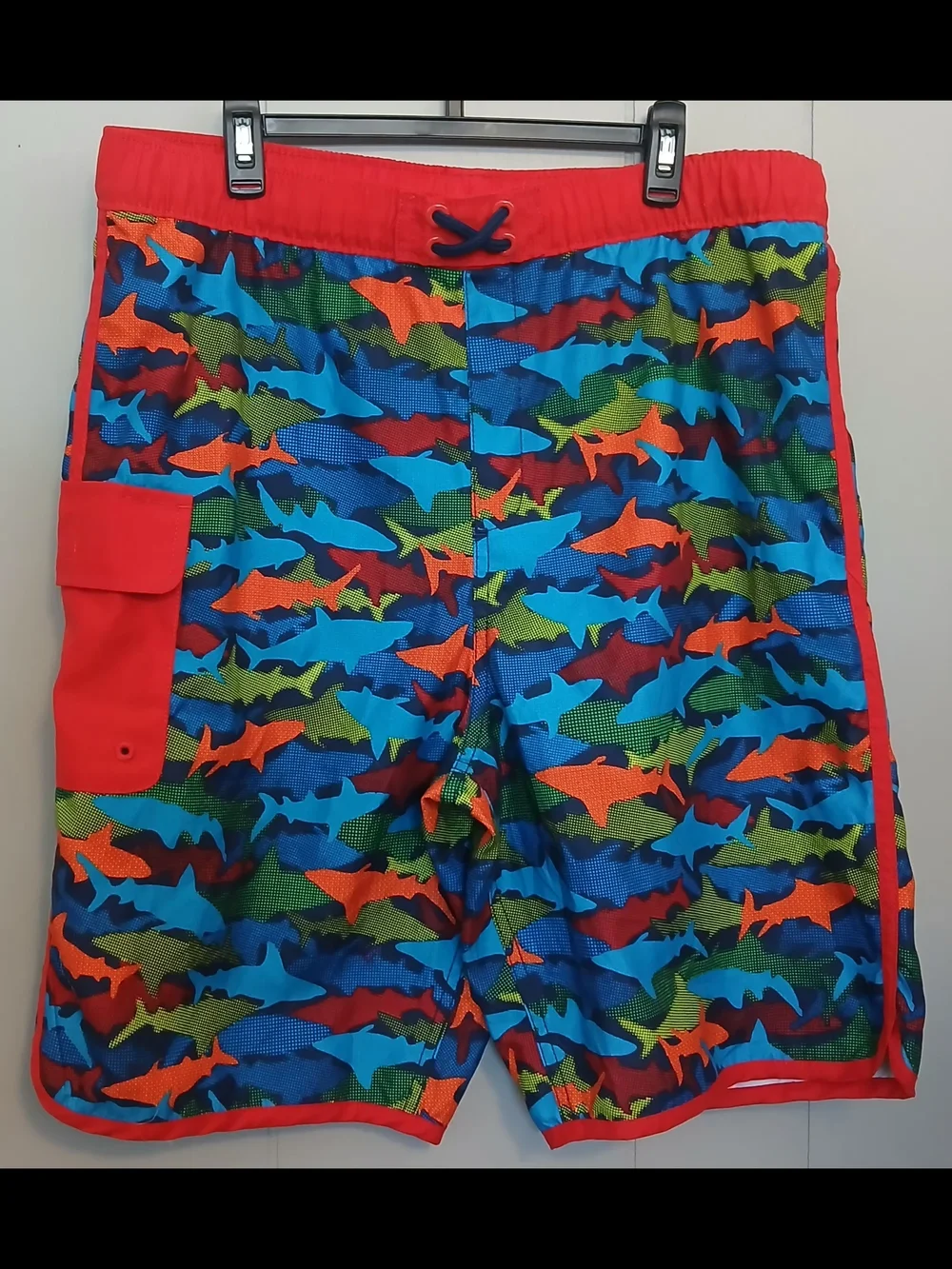 Lands End Boys 18-20 Shark Swim Shorts